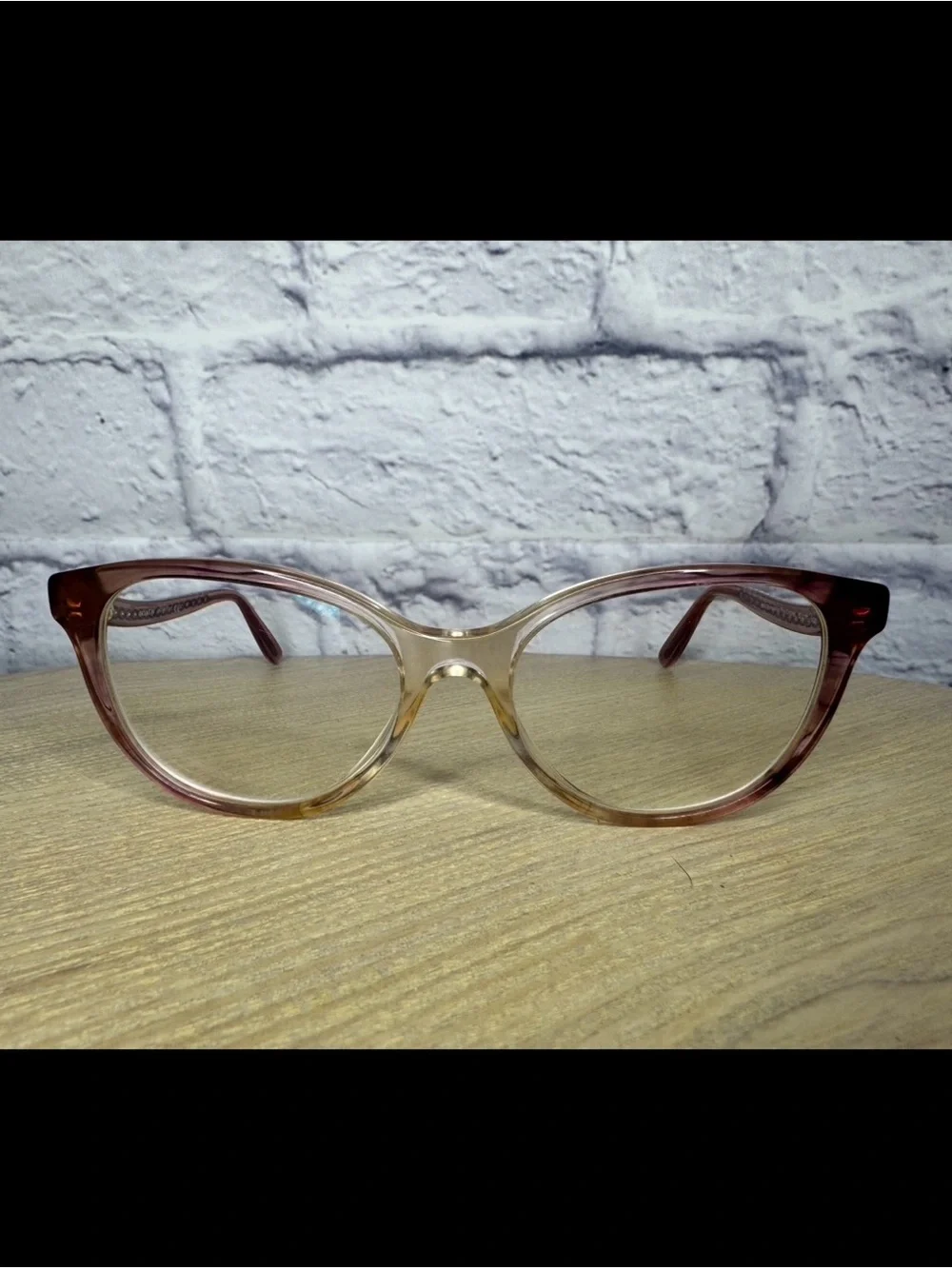 Coach Eyeglasses HC 6181 5656 Transparent Pink Ombre Semi Cat Eye